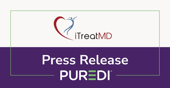 PR image for partnership with iTreatMD and Puredi