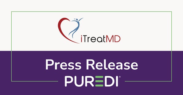 PR image for partnership with iTreatMD and Puredi